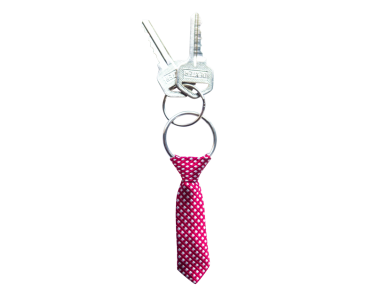 Red Miniature Tie Keychain